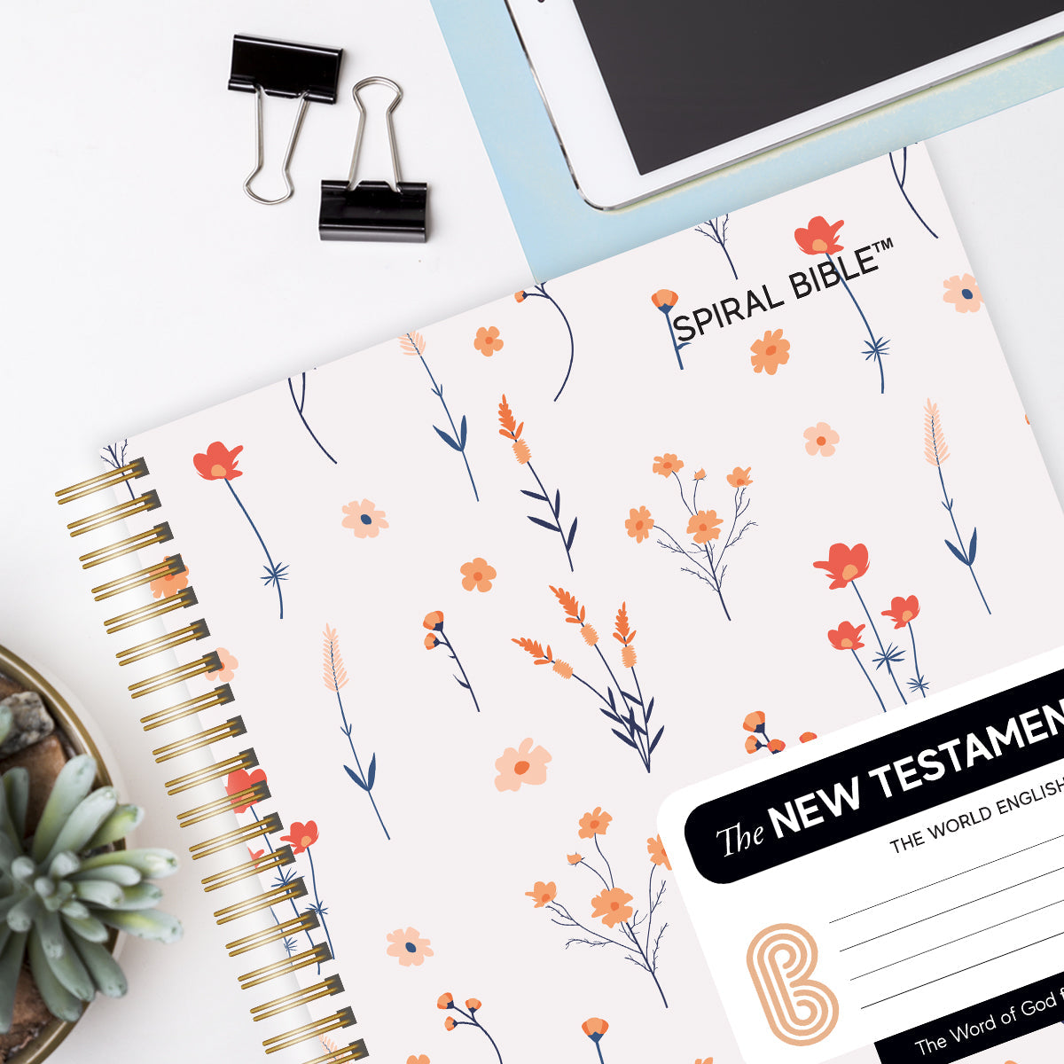 Spiral Bible™ - WEB - New Testament - Floral